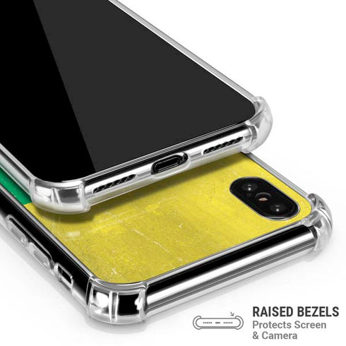Lithuania Flag Distressed iPhone X/XS Clear Case